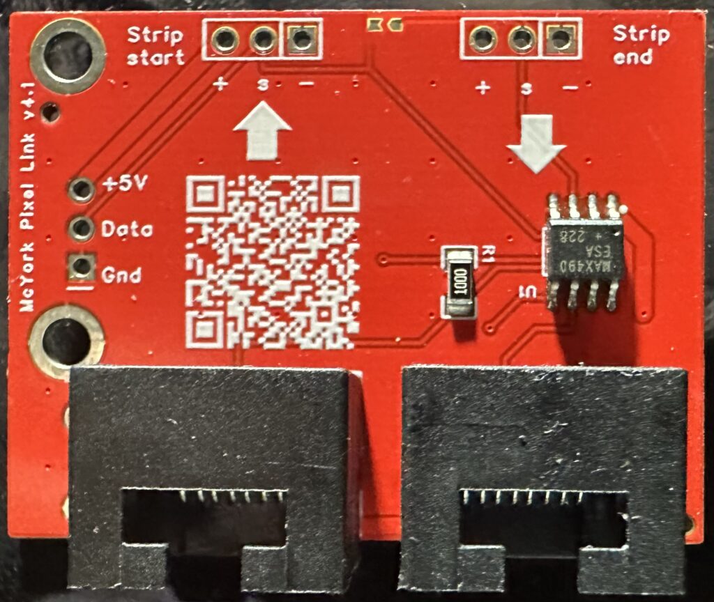 Top view of Pixel Link board